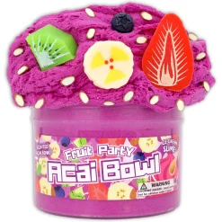 Ice-Cream Slimes|Unique Textured Slime>Dope Slime Acai Bowl Fruit Party