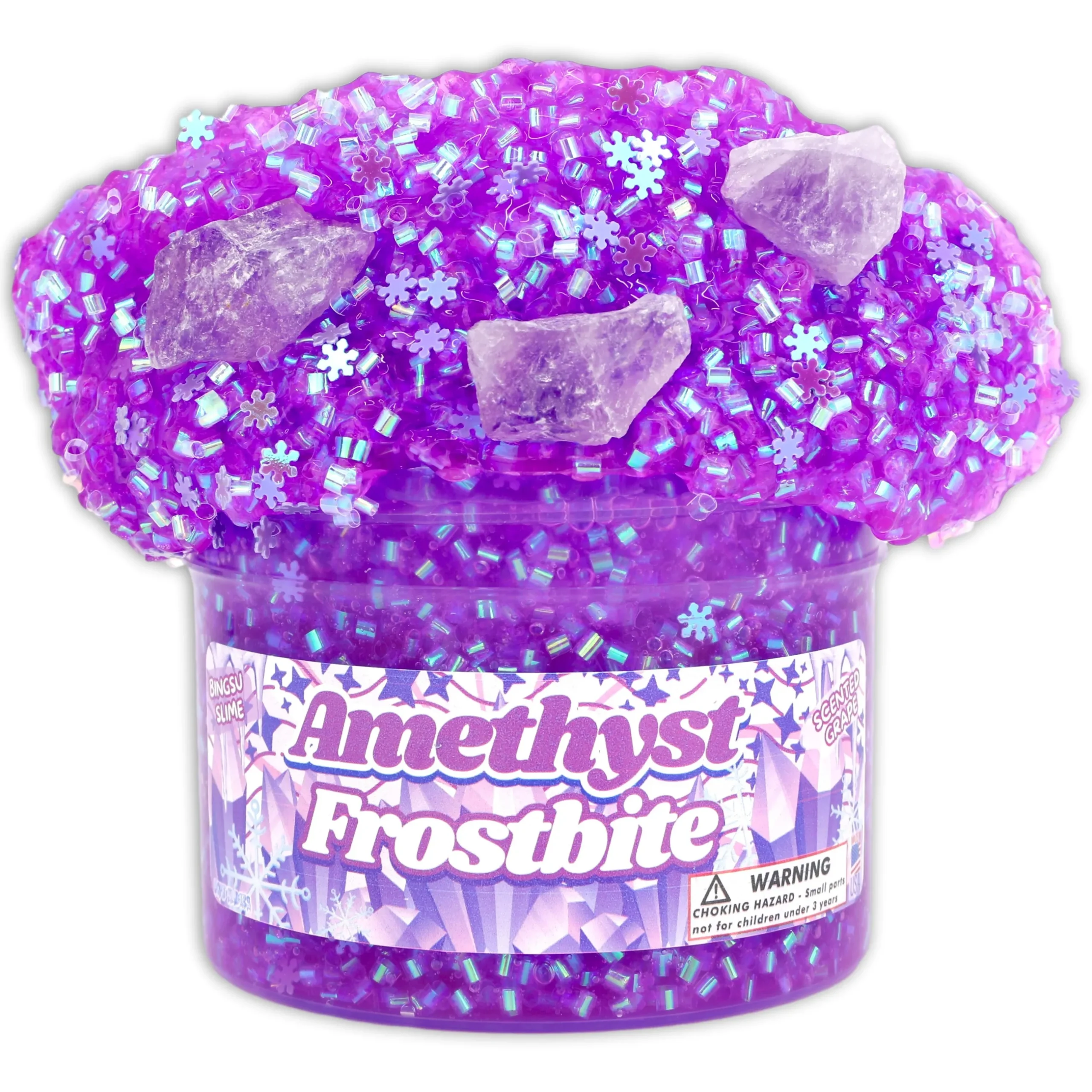 Beaded Slime|Bingsu Slime>Dope Slime Amethyst Frostbite