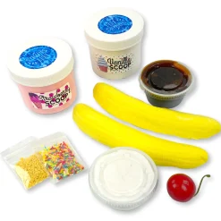 Butter Slime|Premade Slime Kits>Dope Slime Banana Split DIY