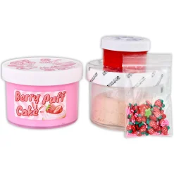 Premade Slime Kits>Dope Slime Berry Puff Cake DIY