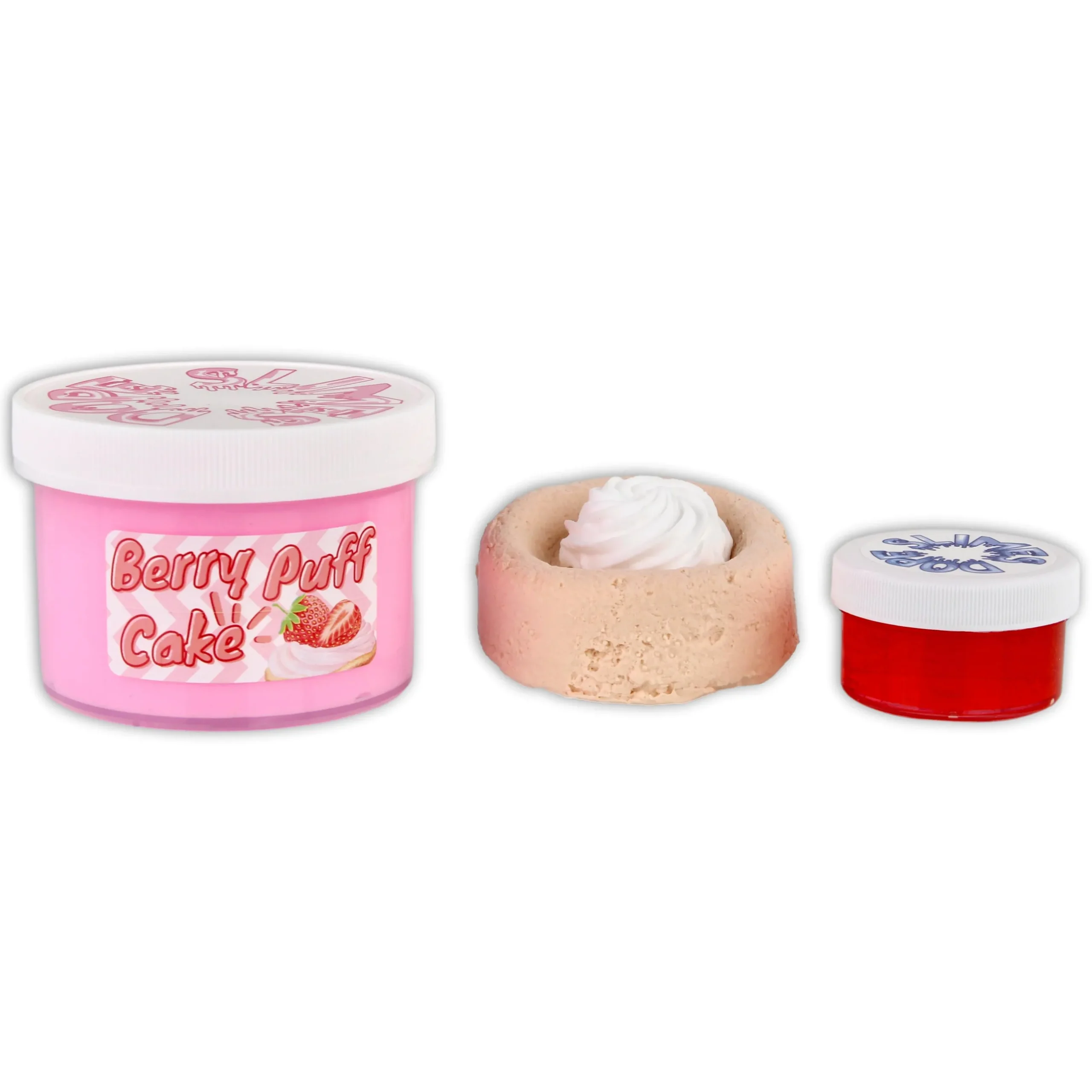 Premade Slime Kits>Dope Slime Berry Puff Cake DIY