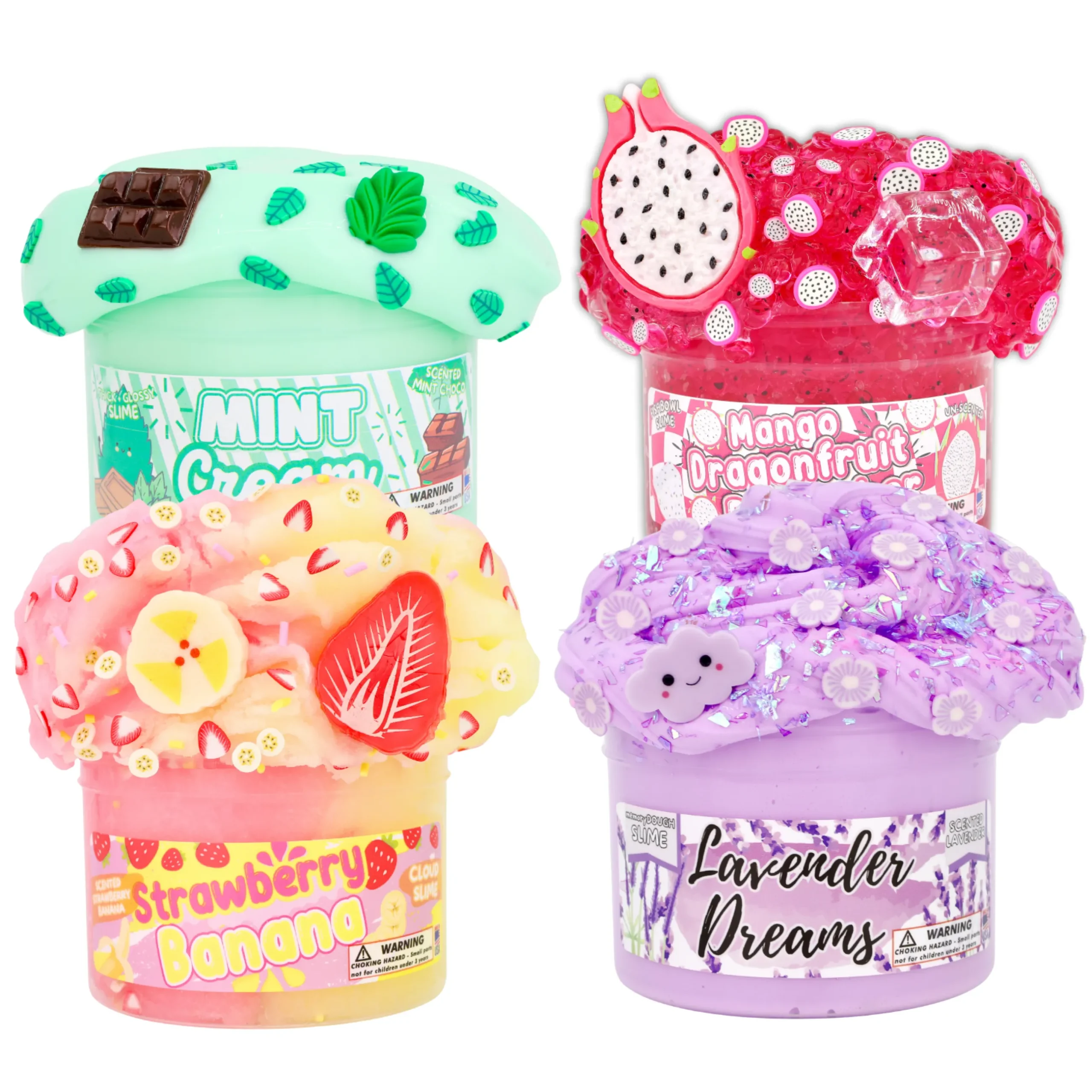 Cloud Slime|Butter Slime>Dope Slime Bestseller Slime Multi-pack Kit Version 2.0 - 32 fl/oz of slime!