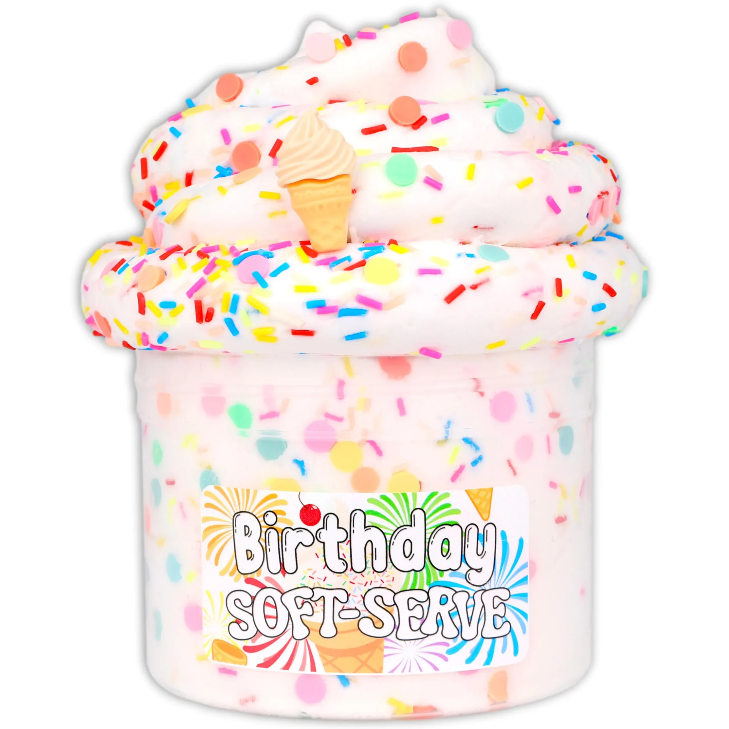 Ice-Cream Slimes|Unique Textured Slime>Dope Slime Birthday Soft Serve