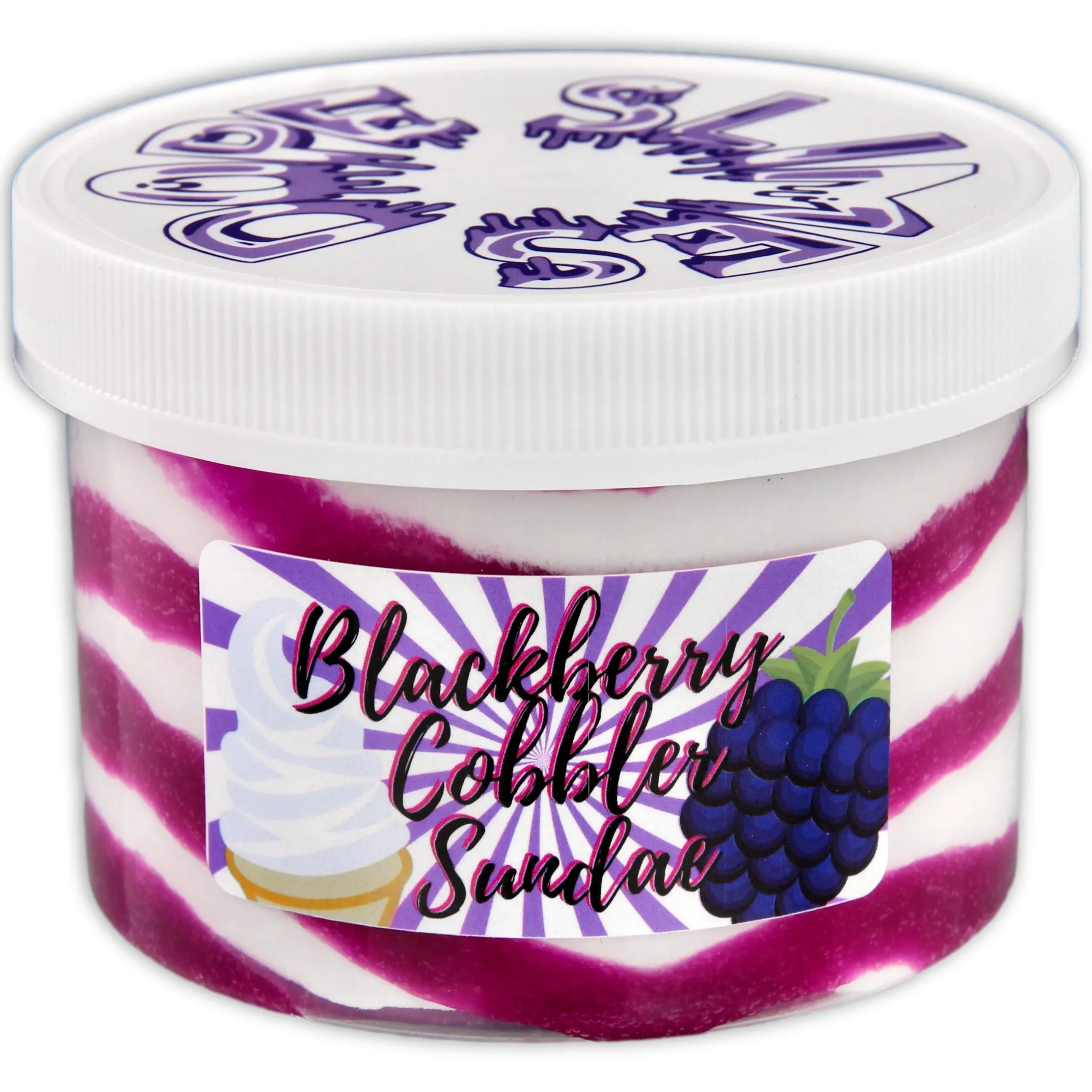 Unique Textured Slime>Dope Slime Blackberry Cobbler Sundae