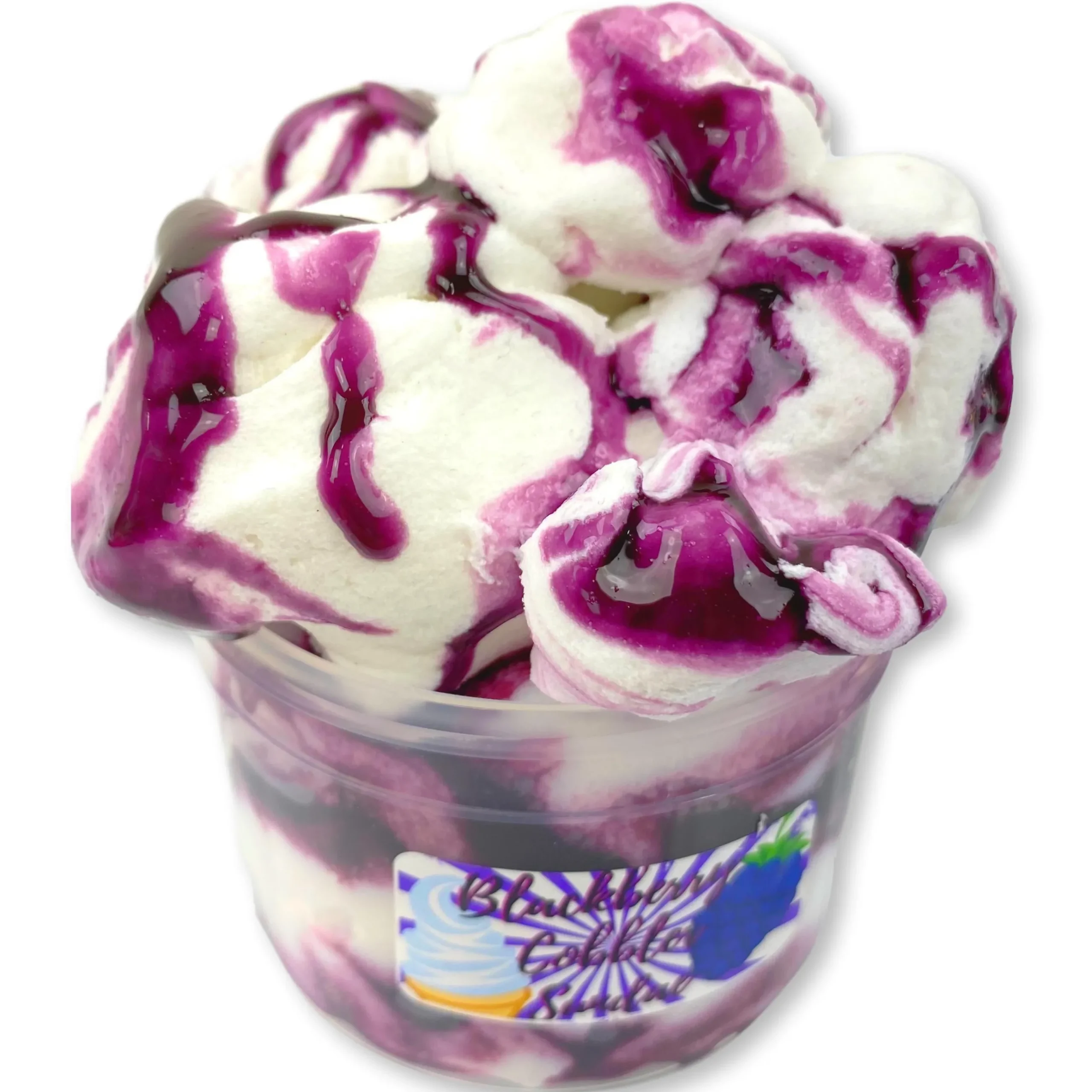 Unique Textured Slime>Dope Slime Blackberry Cobbler Sundae