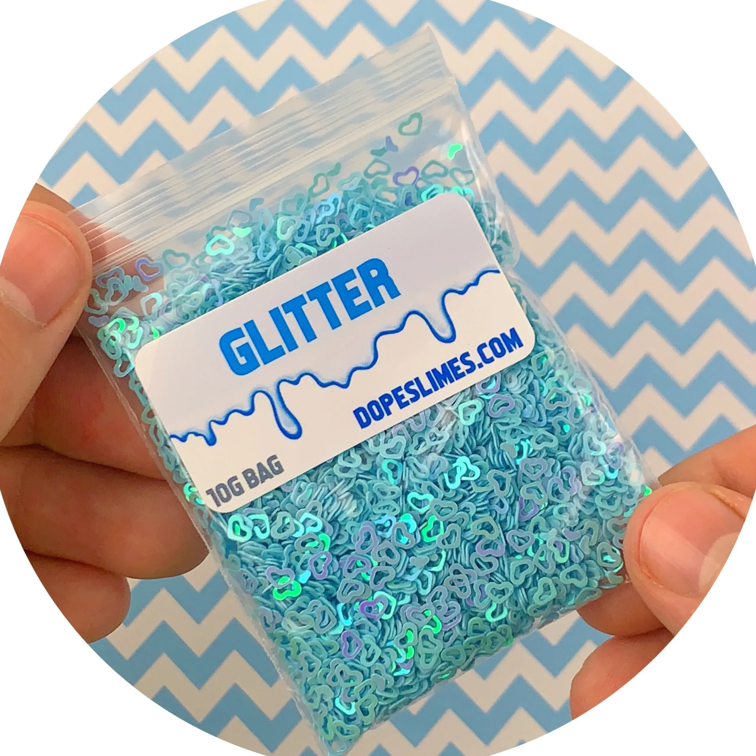 Slime Sprinkles|Slime Glitter>Dope Slime Blue Hearts