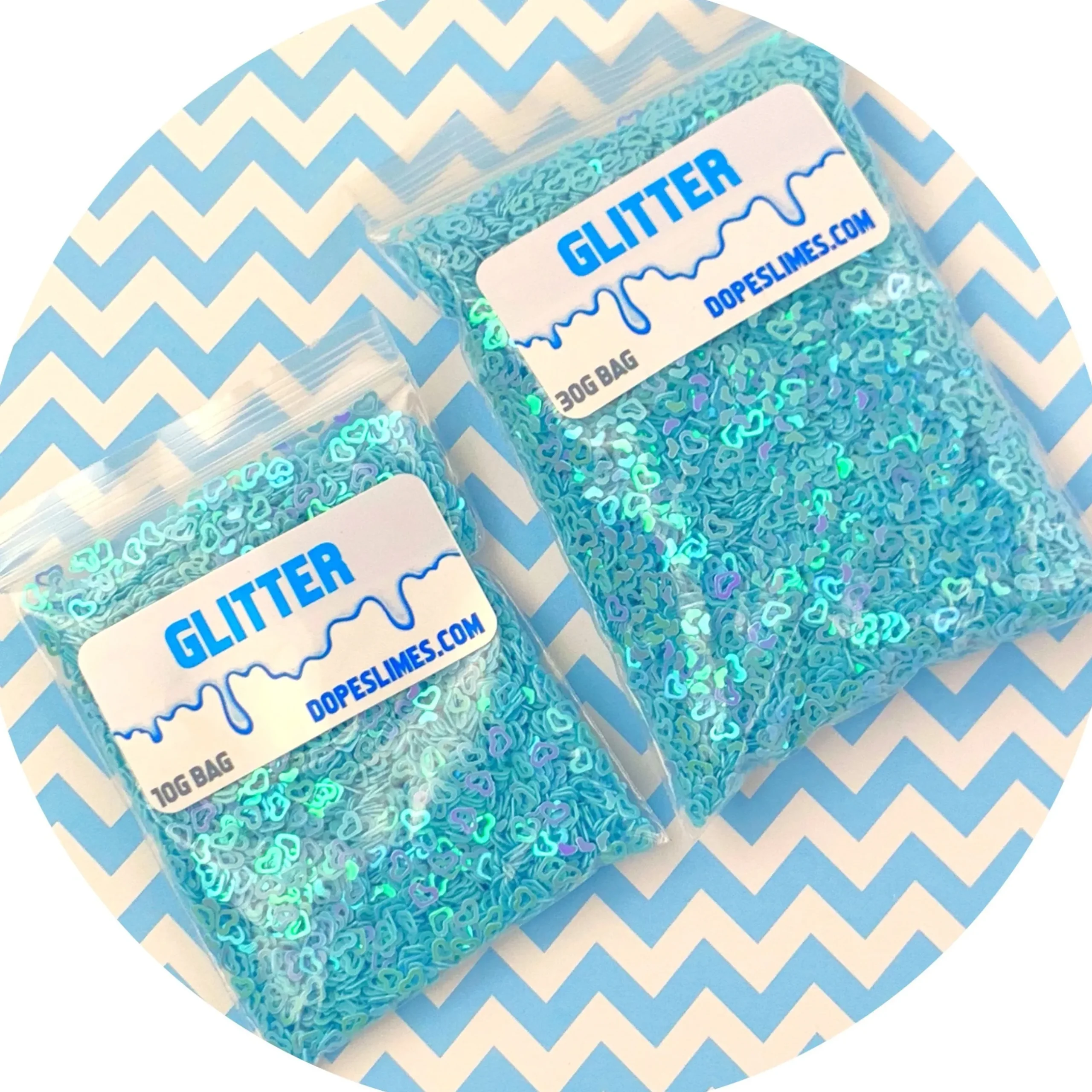 Slime Sprinkles|Slime Glitter>Dope Slime Blue Hearts