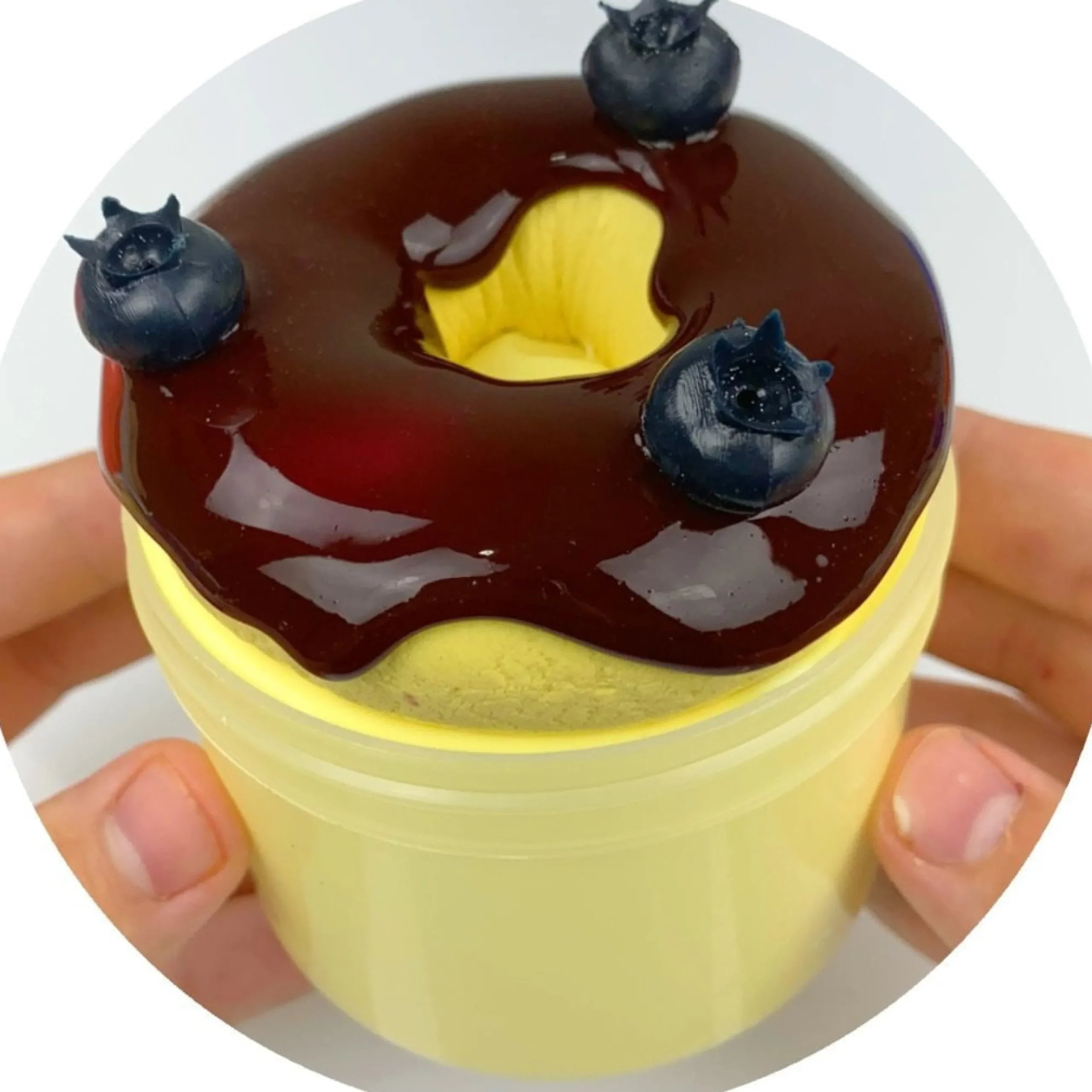 Butter Slime|Premade Slime Kits>Dope Slime Blueberry Lemon Donut DIY
