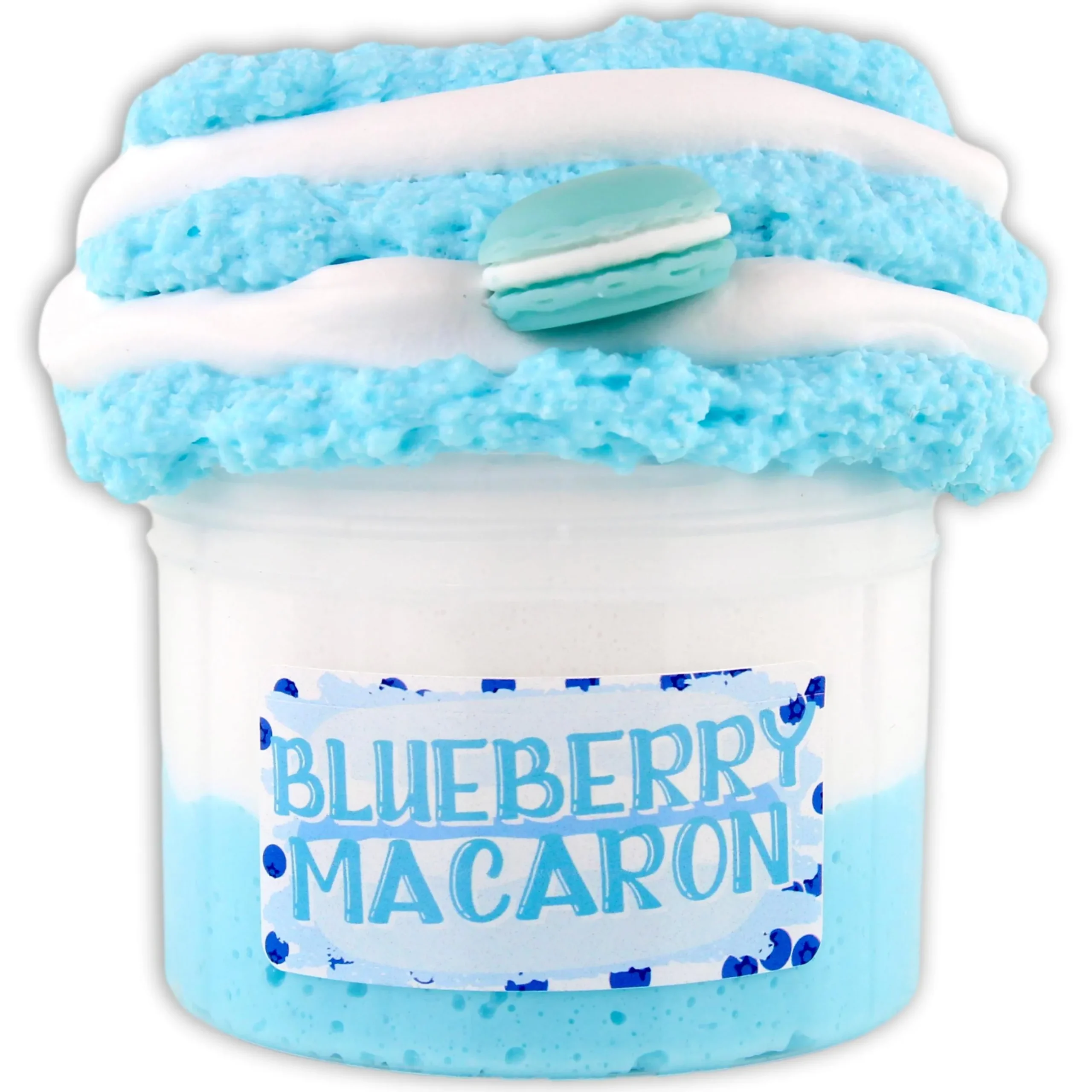Butter Slime|Unique Textured Slime>Dope Slime Blueberry Macaron