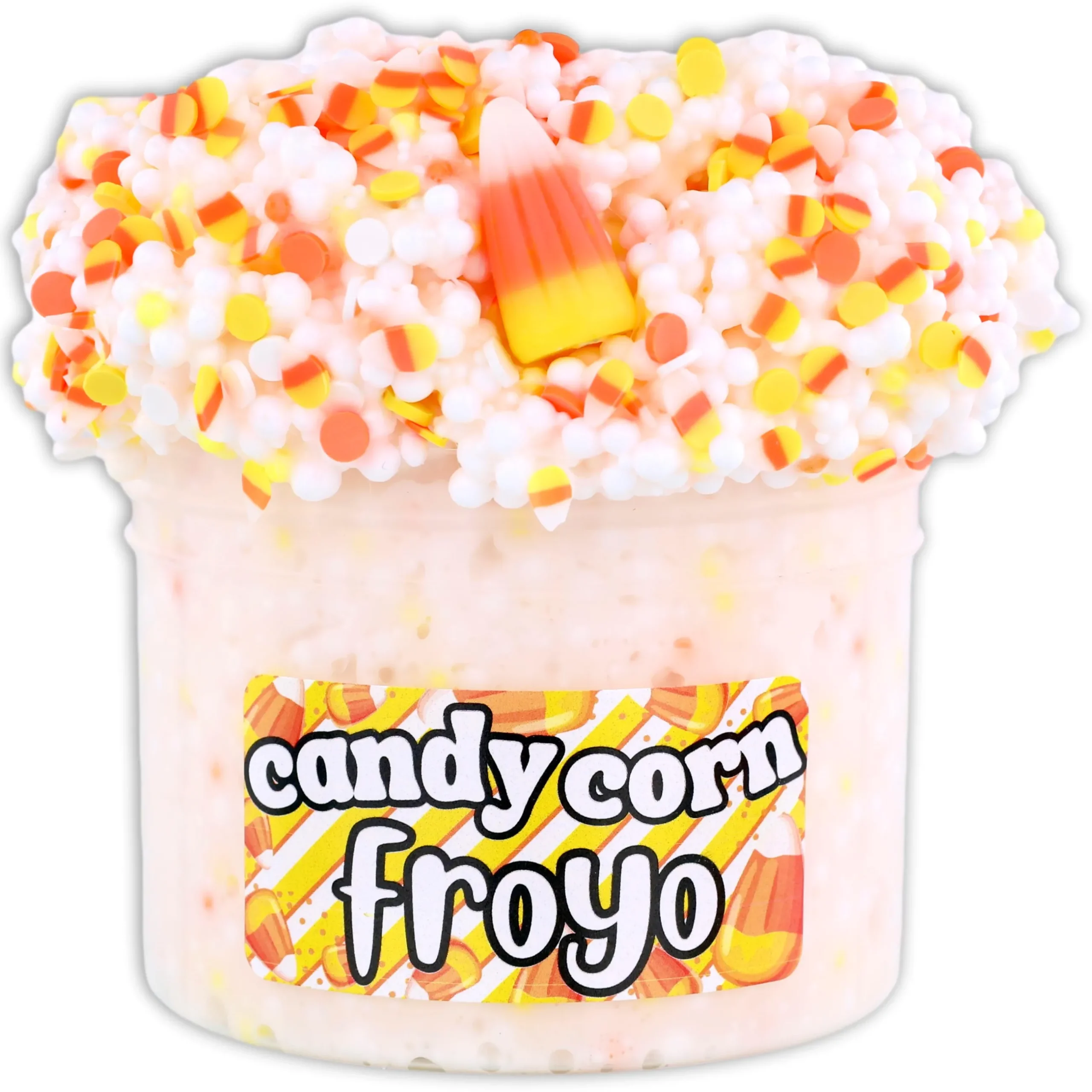 Beaded Slime>Dope Slime Candy Corn Froyo