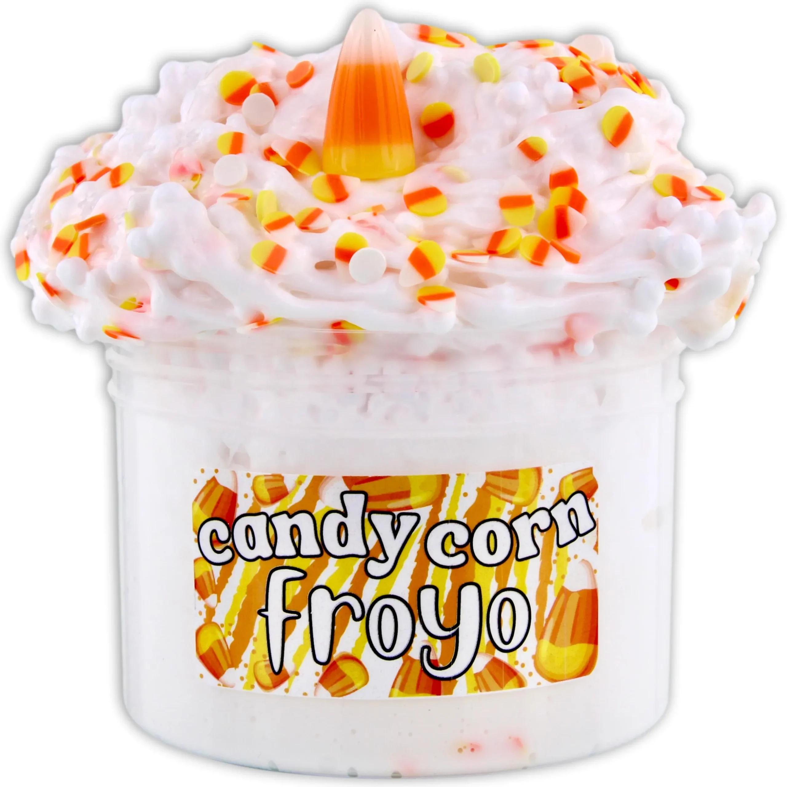 Beaded Slime>Dope Slime Candy Corn Froyo