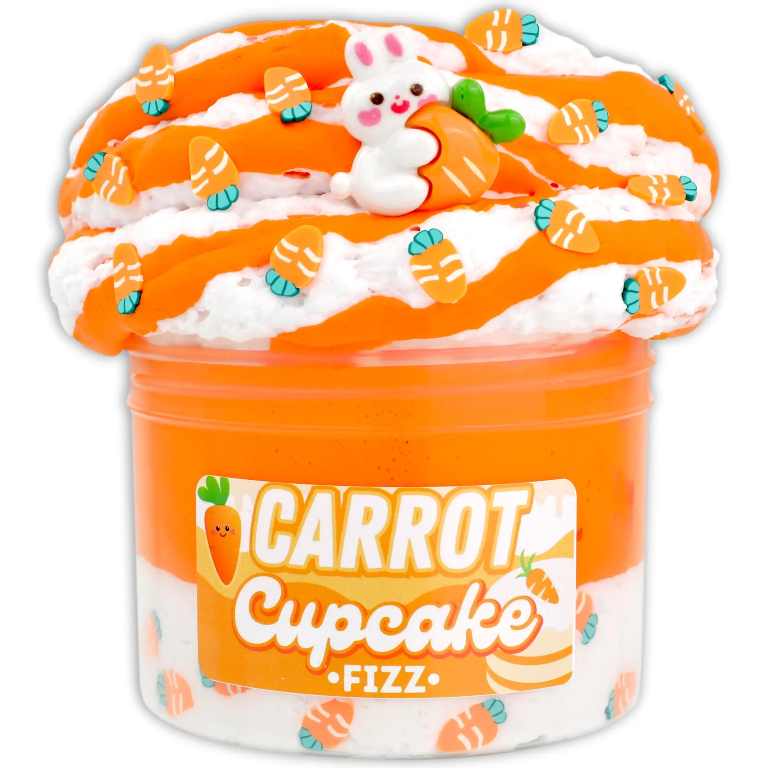 Butter Slime|Unique Textured Slime>Dope Slime Carrot Cupcake Fizz