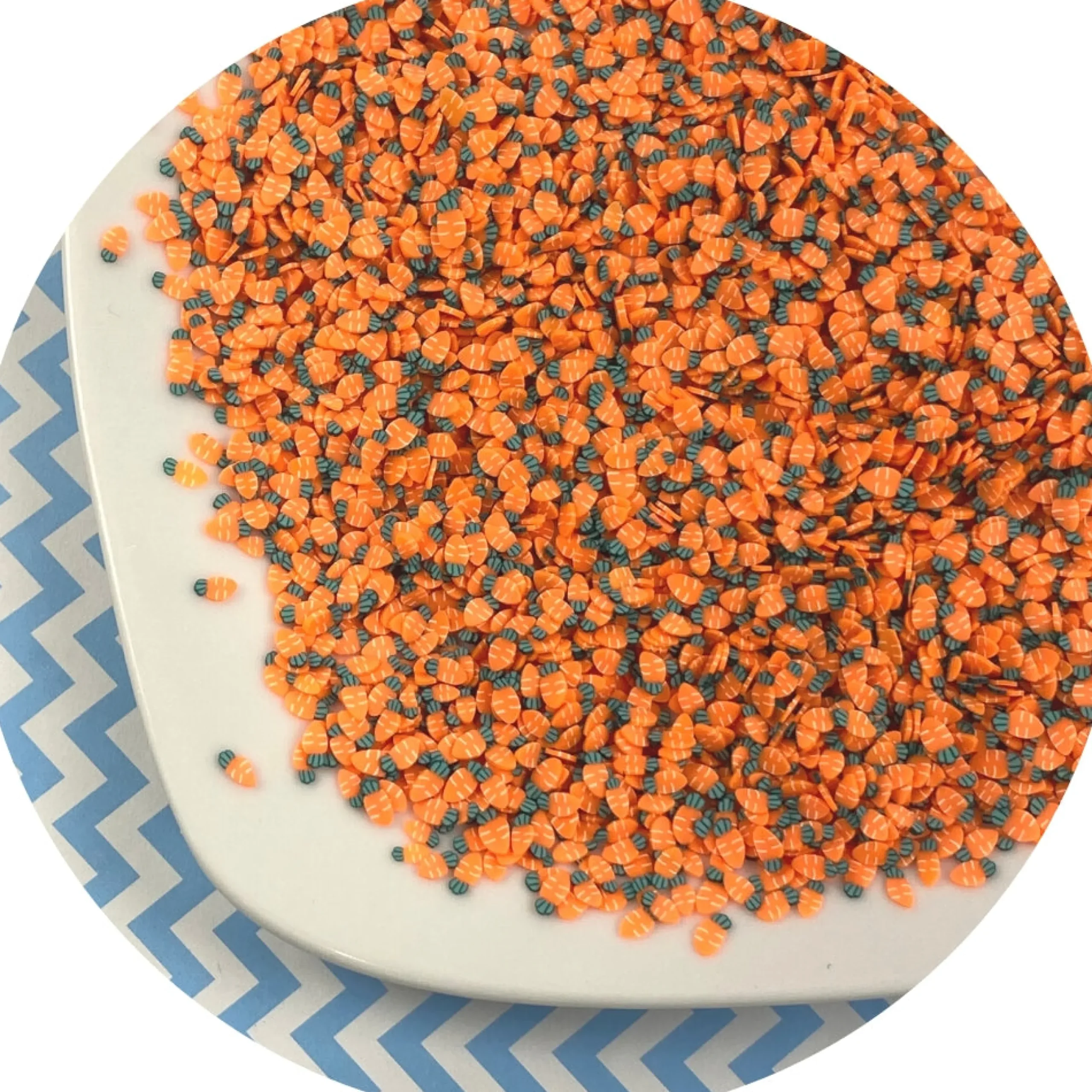 Slime Fimo Slices>Dope Slime Carrot Fimo Slices