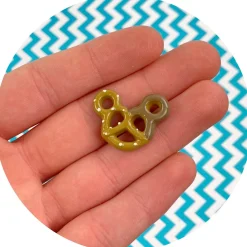 Slime Charms>Dope Slime Chocolate Dipped Mickey Pretzel Charm