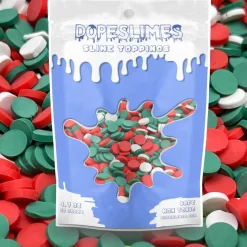 Slime Fimo Slices>Dope Slime Christmas Circle Fimo Mix