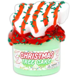Butter Slime|Clear Base Slime>Dope Slime Christmas Tree Cake