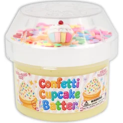 Thick & Glossy Slime|Unique Textured Slime>Dope Slime Confetti Cupcake Batter