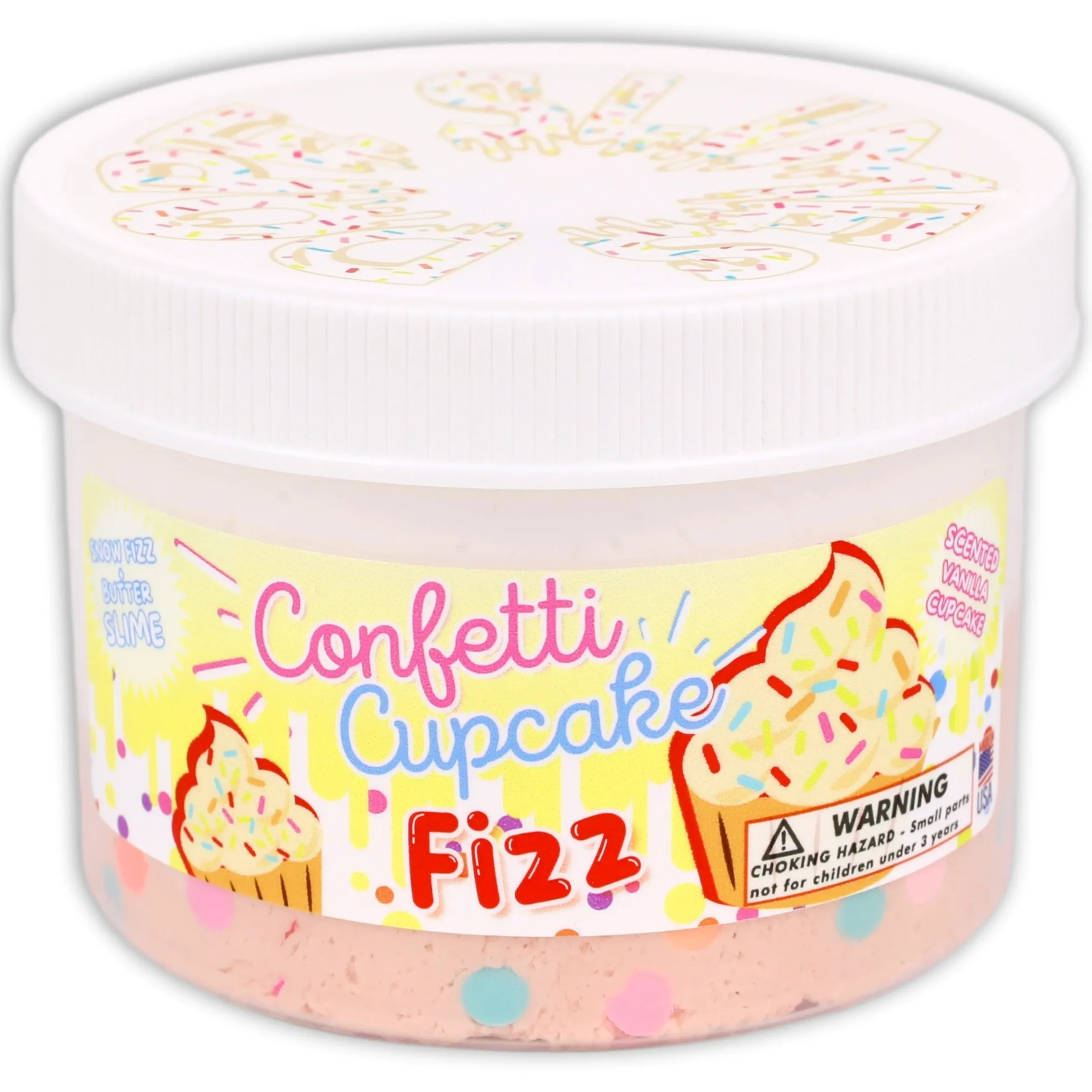 Butter Slime|Unique Textured Slime>Dope Slime Confetti Cupcake Fizz