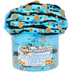 Ice-Cream Slimes|Unique Textured Slime>Dope Slime Cookie Monster Ice-Cream Cake
