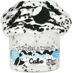 Ice-Cream Slimes|Unique Textured Slime>Dope Slime Cookies & Cream Ice-Cream Cake