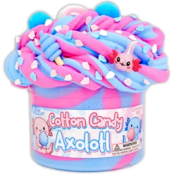 Restock|Unique Textured Slime>Dope Slime Cotton Candy Axolotl