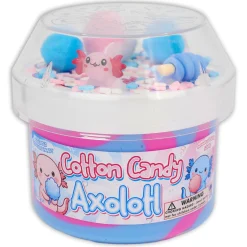 Restock|Unique Textured Slime>Dope Slime Cotton Candy Axolotl
