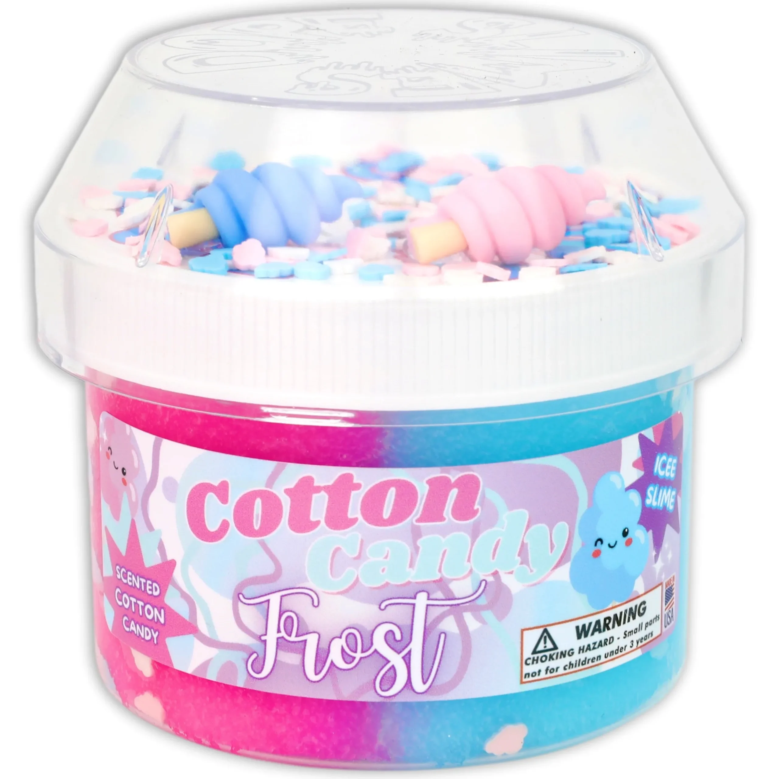Icee Slime|Unique Textured Slime>Dope Slime Cotton Candy Frost