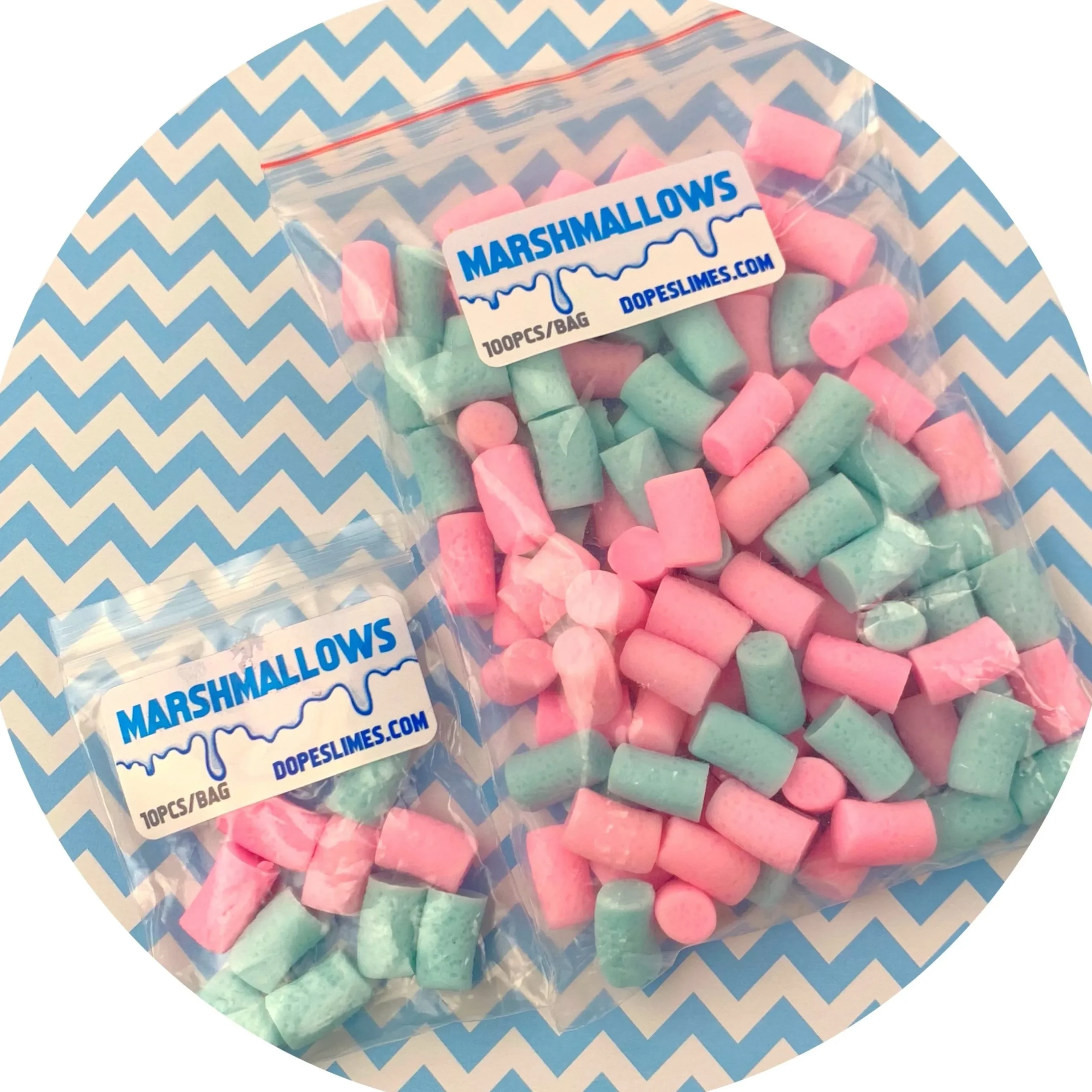 Slime Charms|Other Slime Supplies>Dope Slime Cotton Candy Mini Marshmallows