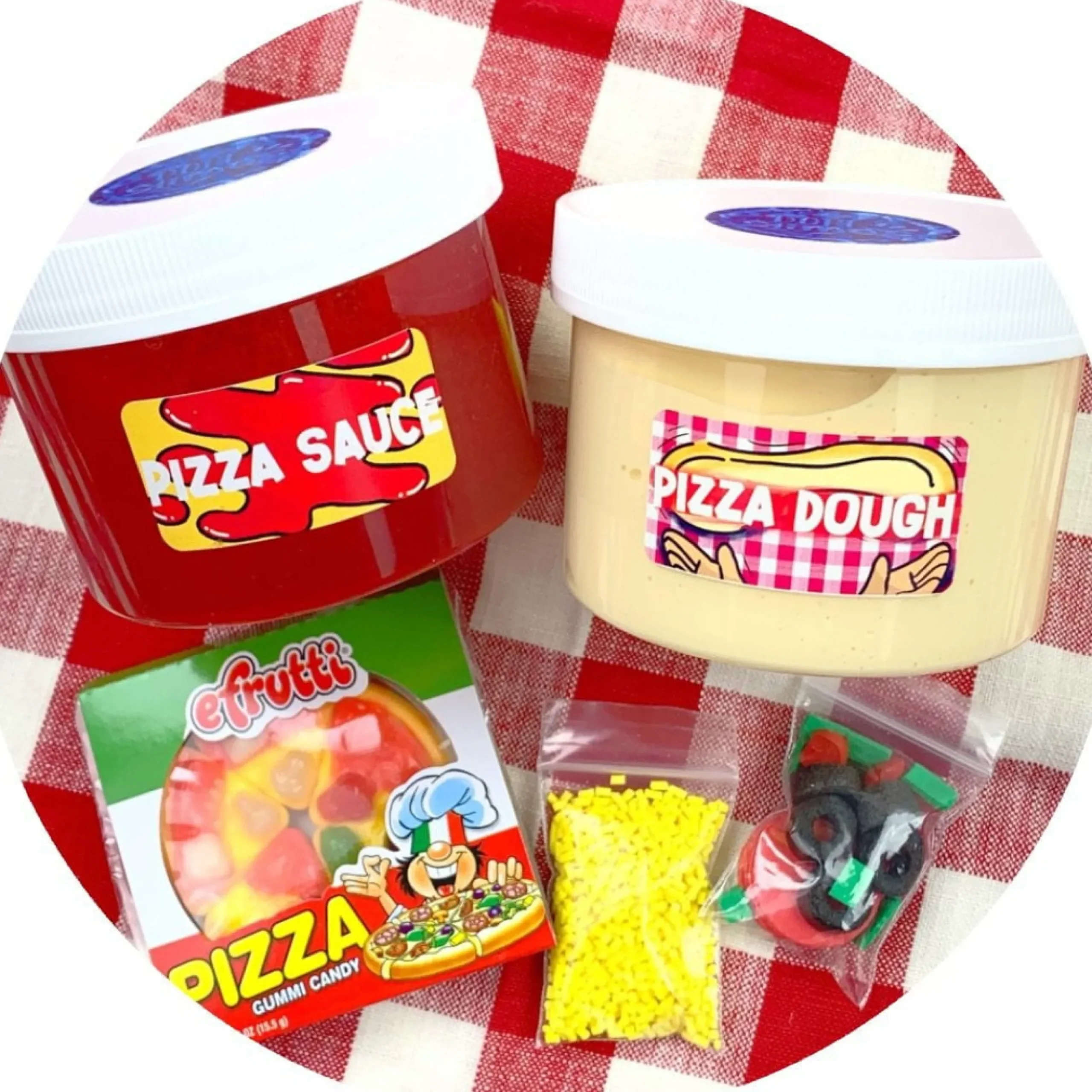 Butter Slime|Clear Base Slime>Dope Slime DIY Pizza Kit
