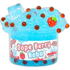 Clear Base Slime|Unique Textured Slime>Dope Slime Dope Berry Boba