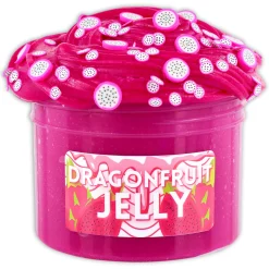 Clear Base Slime|Unique Textured Slime>Dope Slime Dragonfruit Jelly