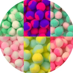 Slime Pom-Poms>Dope Slime Duo Colored Pom Poms