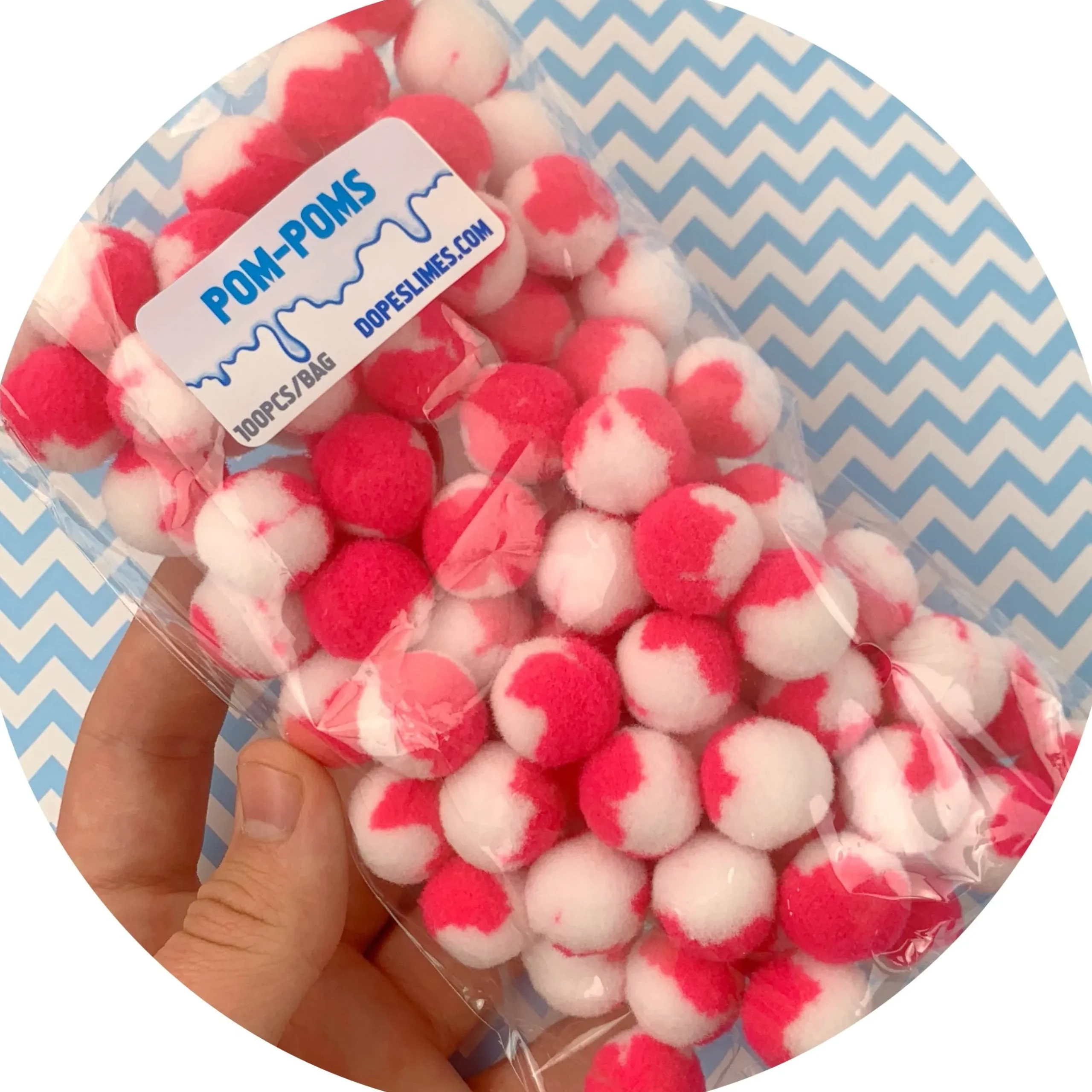 Slime Pom-Poms>Dope Slime Duo Colored Pom Poms