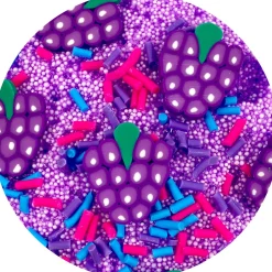 Clear Base Slime|Beaded Slime>Dope Slime Electric Sour Grape