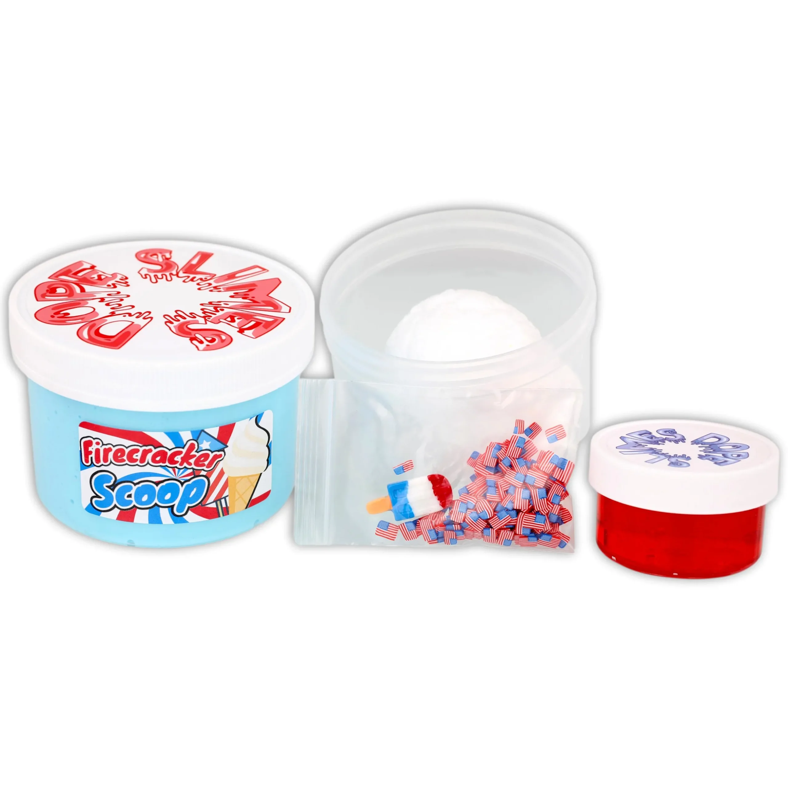 Thick & Glossy Slime|Premade Slime Kits>Dope Slime Firecracker Scoop