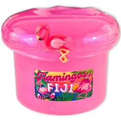 Clear Base Slime>Dope Slime Flamingos In Fiji