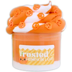 Butter Slime|Unique Textured Slime>Dope Slime Frosted Pumpkin Loaf