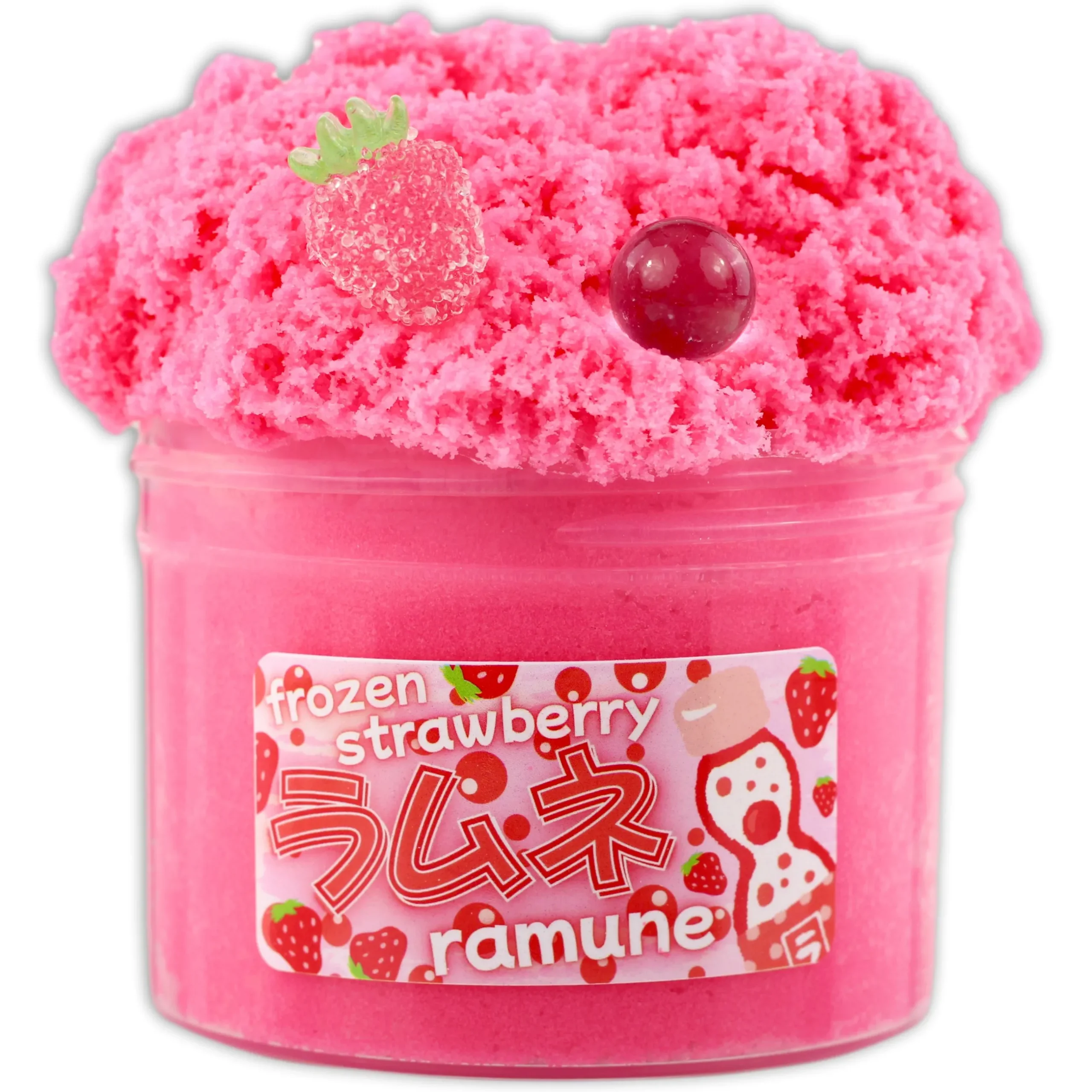 Clear Base Slime|Icee Slime>Dope Slime Frozen Strawberry Ramune