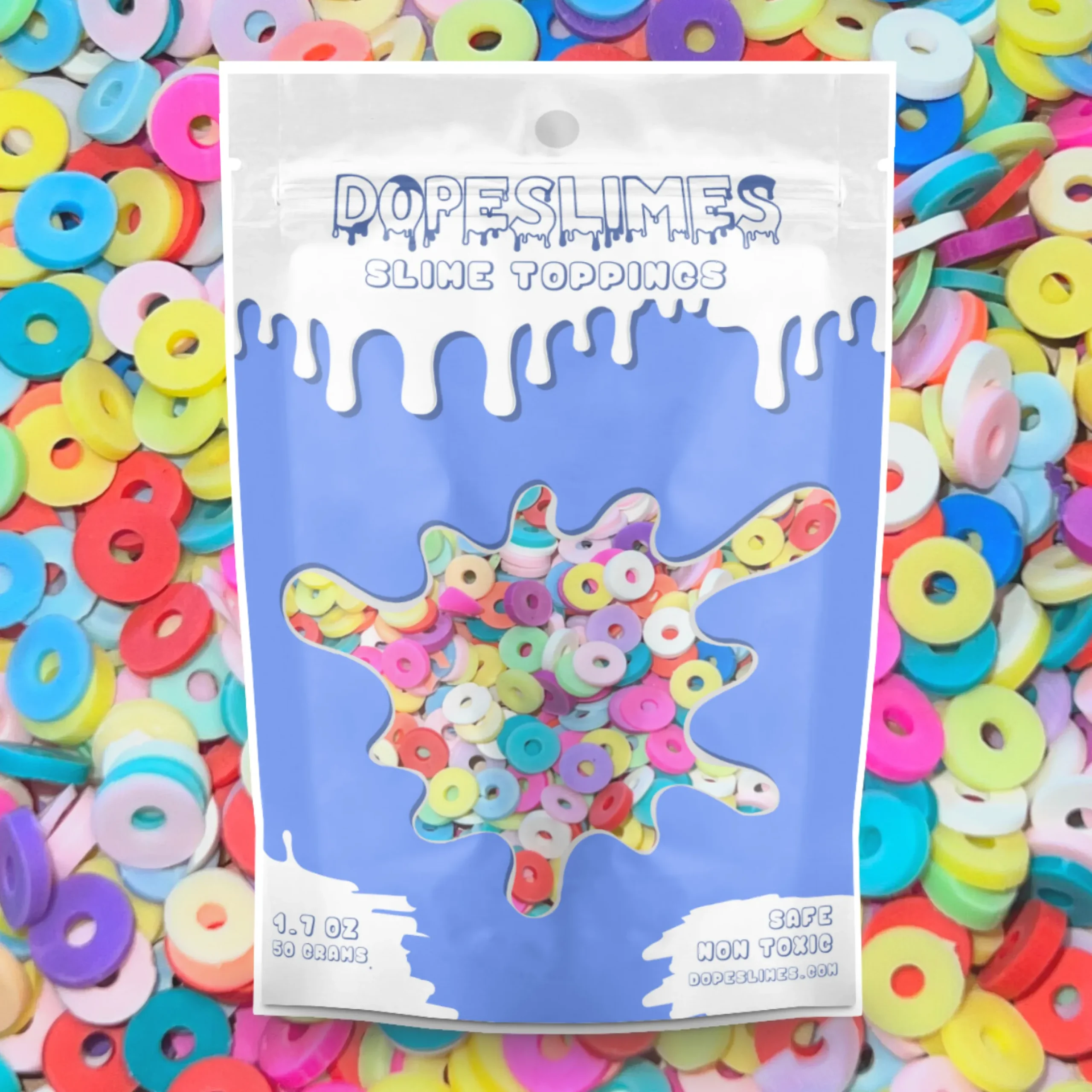 Slime Fimo Slices|Slime Sprinkles>Dope Slime Fruit Loop Sprinkles