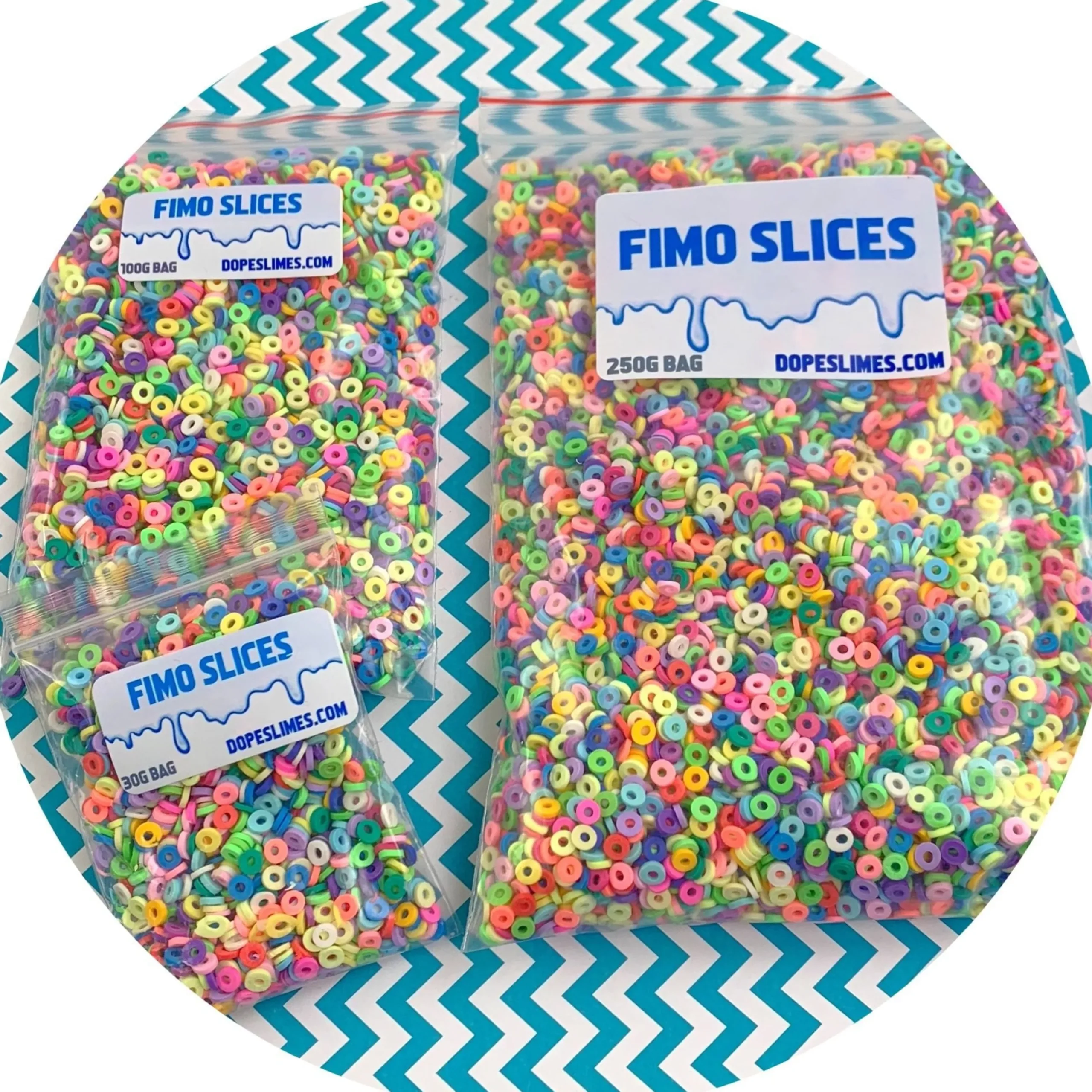 Slime Fimo Slices|Slime Sprinkles>Dope Slime Fruit Loop Sprinkles