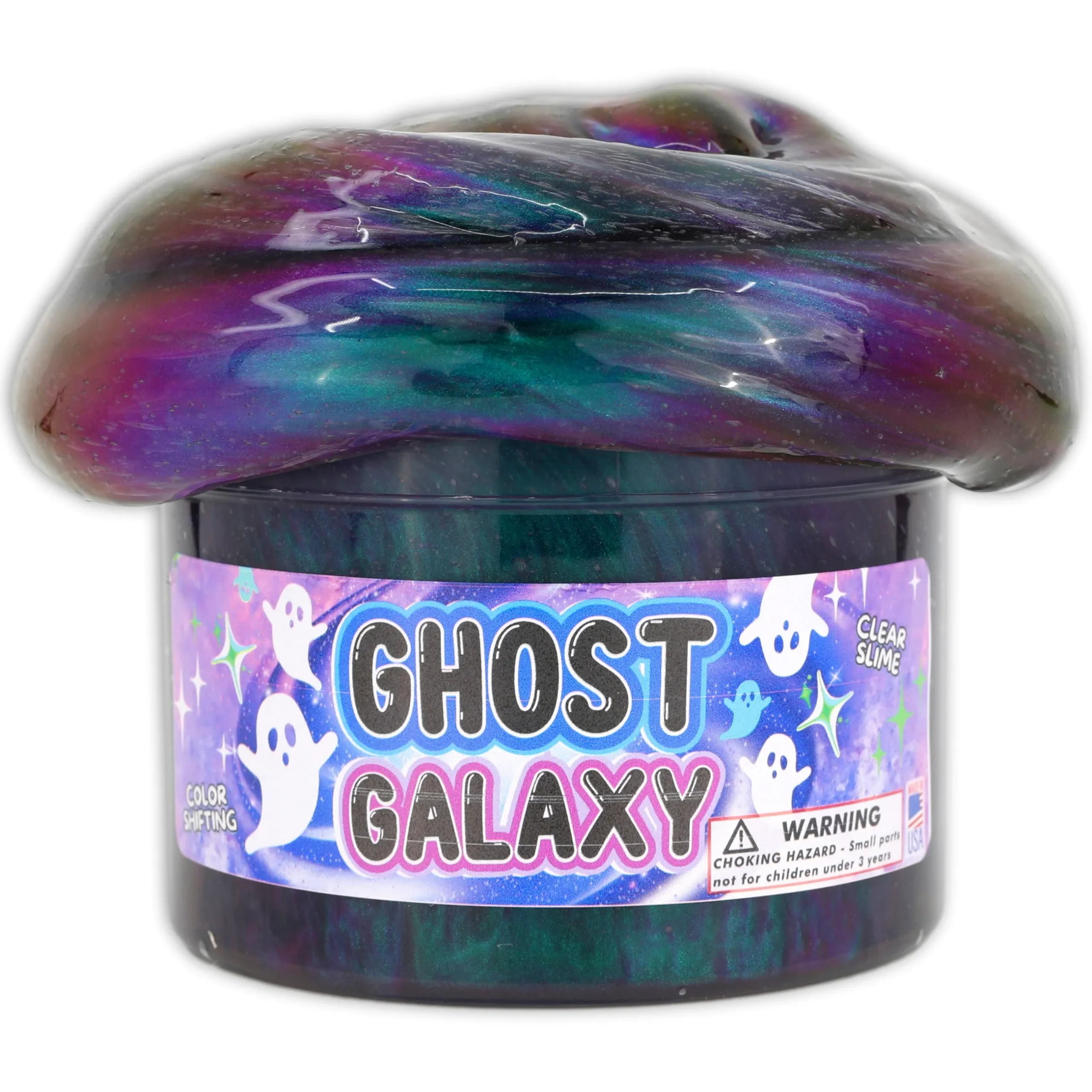 Clear Base Slime>Dope Slime Ghost Galaxy