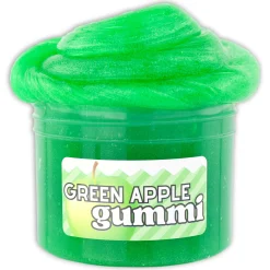 Clear Base Slime>Dope Slime Green Apple Gummi