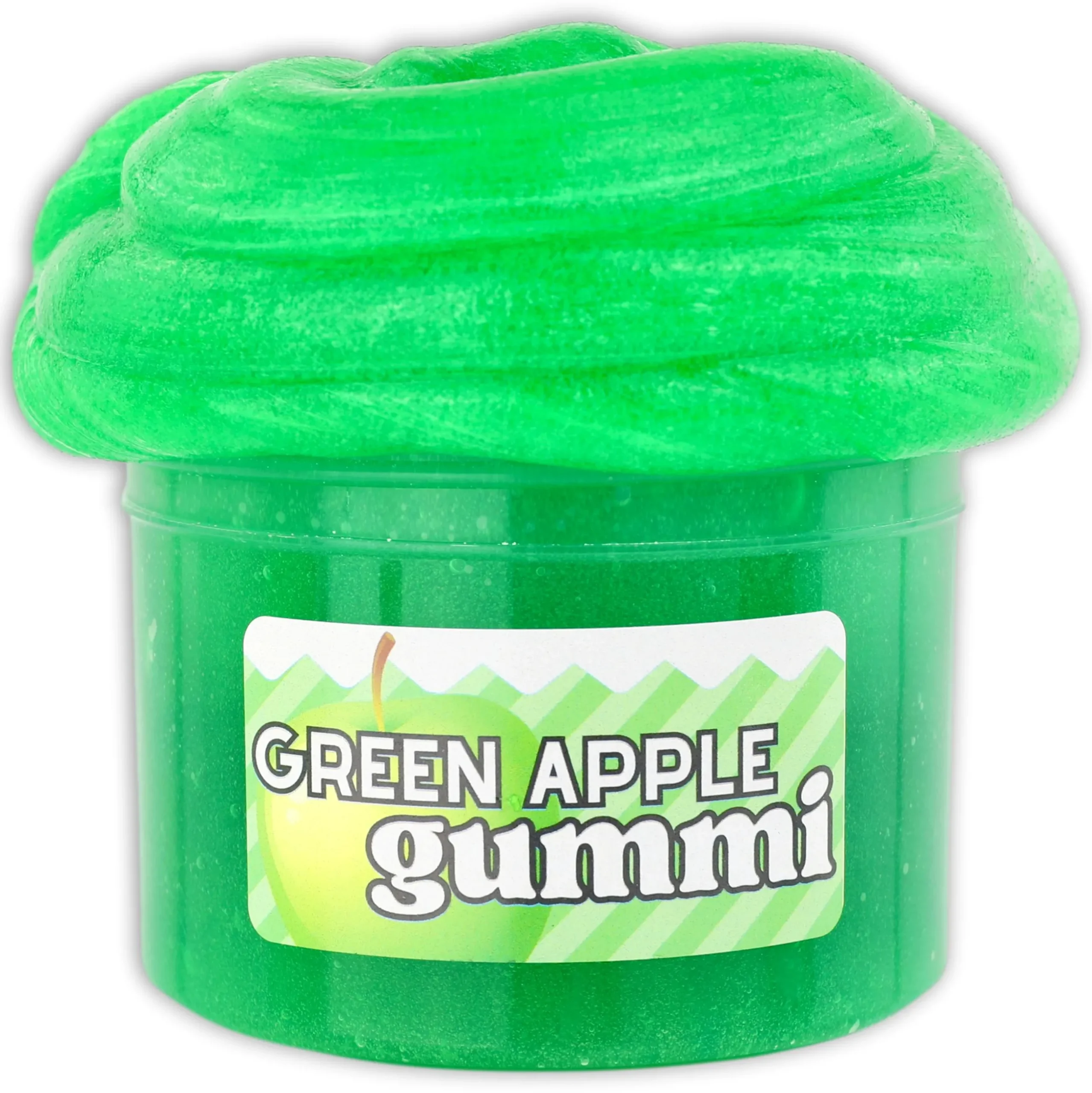 Clear Base Slime>Dope Slime Green Apple Gummi