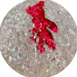Clear Base Slime|Beaded Slime>Dope Slime Gummy Bear Prism
