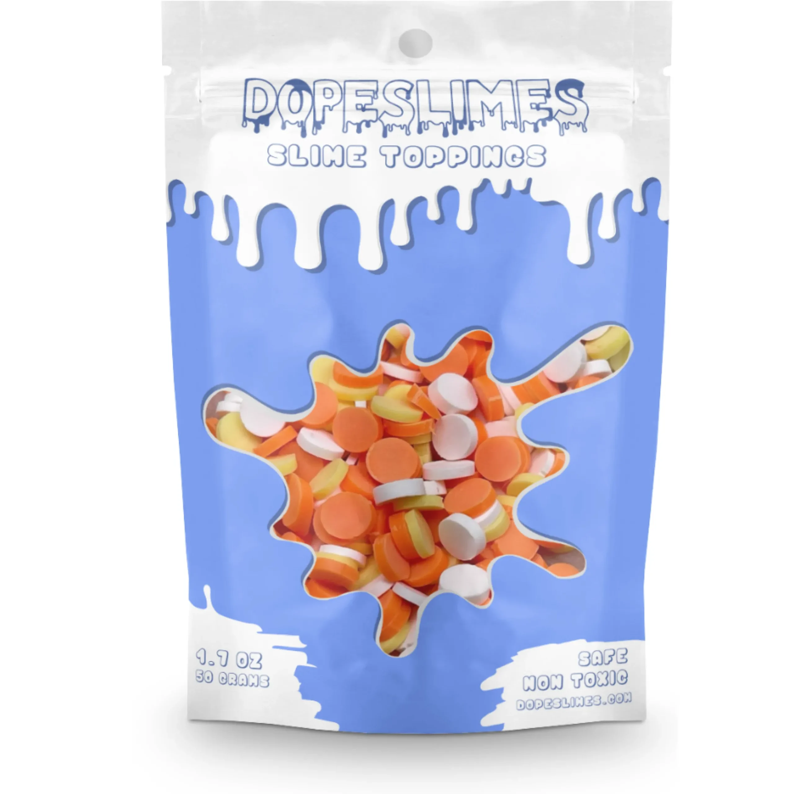 Slime Fimo Slices>Dope Slime Halloween Circle Fimo Mix