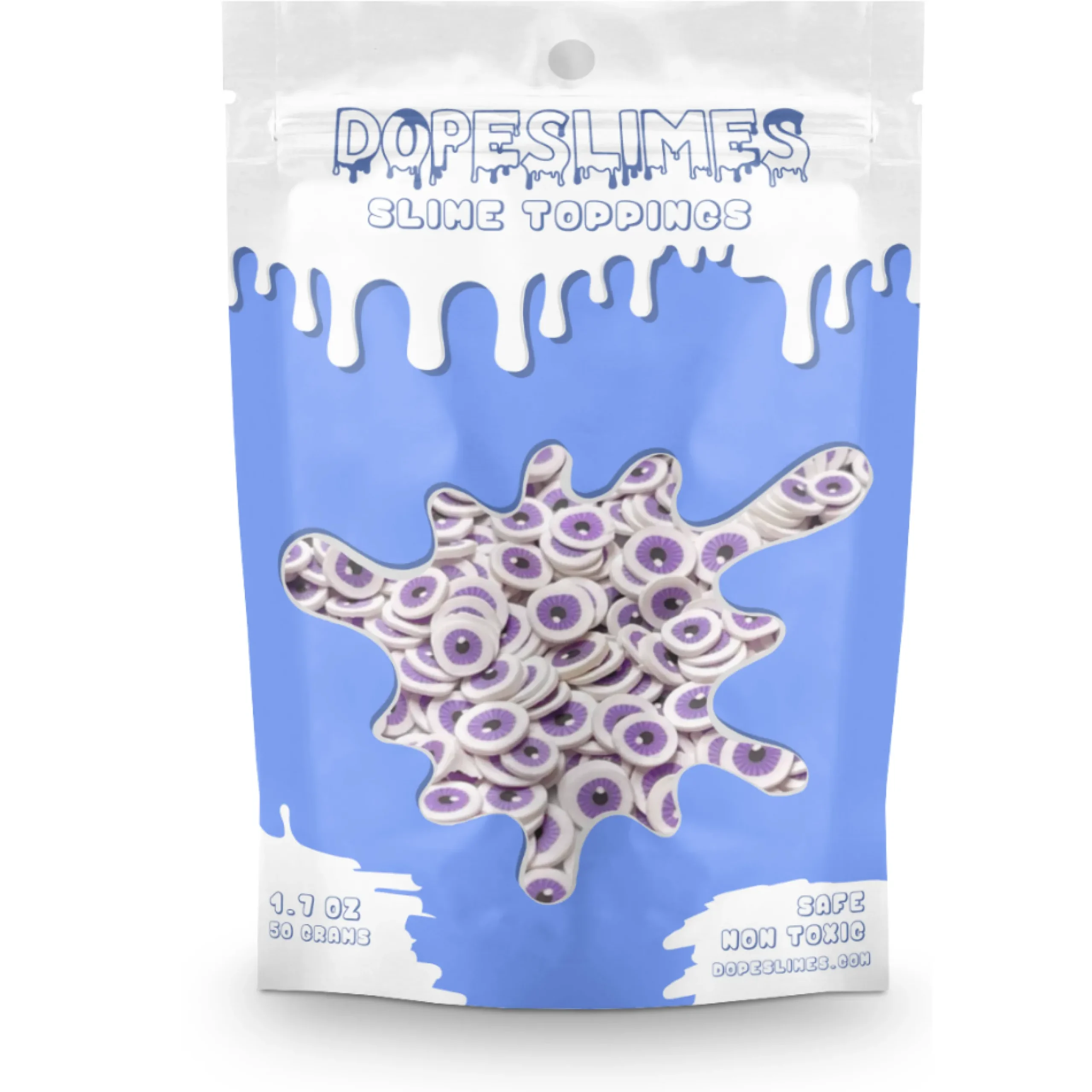 Slime Fimo Slices>Dope Slime Halloween Eye Fimo Mix