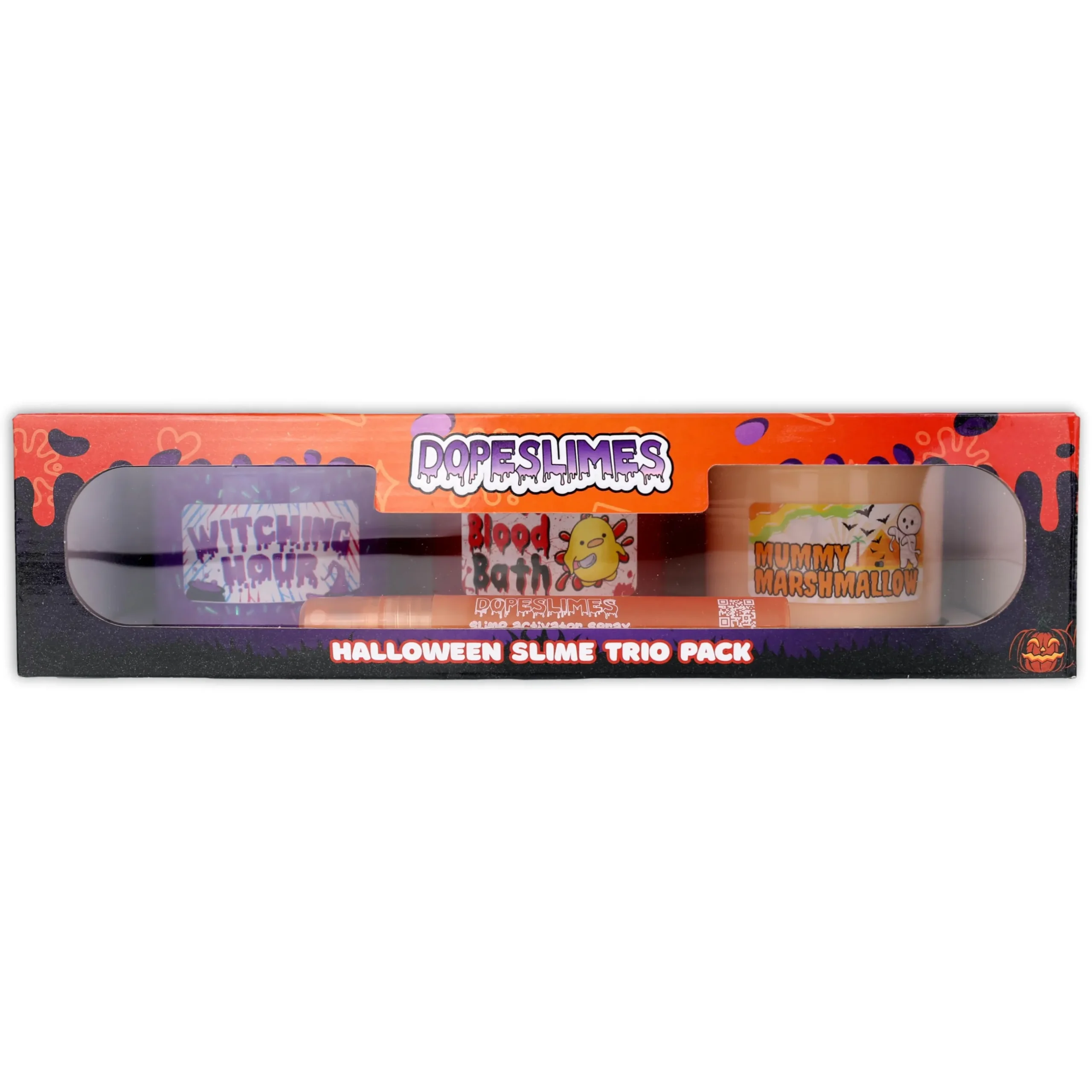 Butter Slime|Clear Base Slime>Dope Slime Halloween Trio Slime Pack