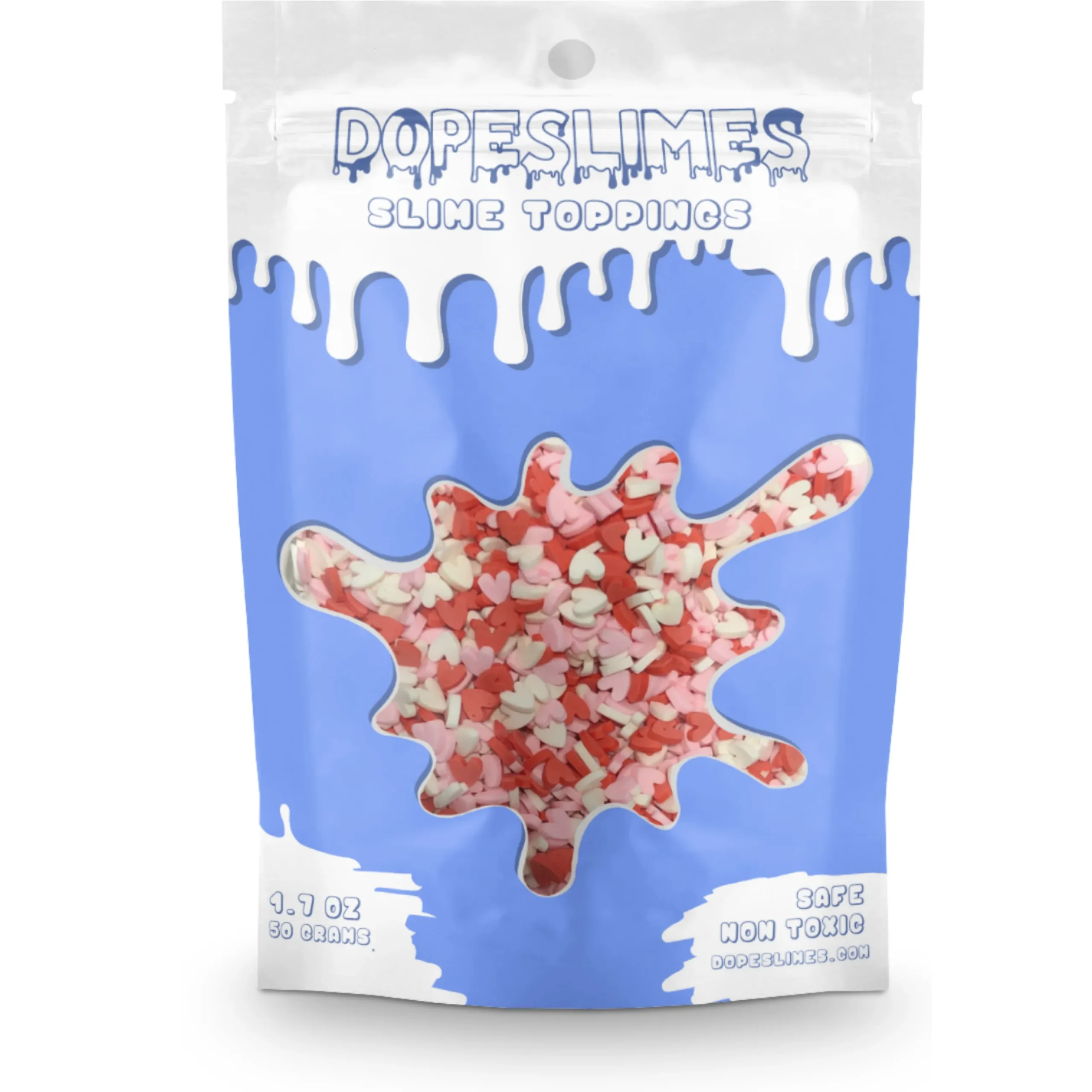 Slime Fimo Slices|Slime Sprinkles>Dope Slime Heart Sprinkles