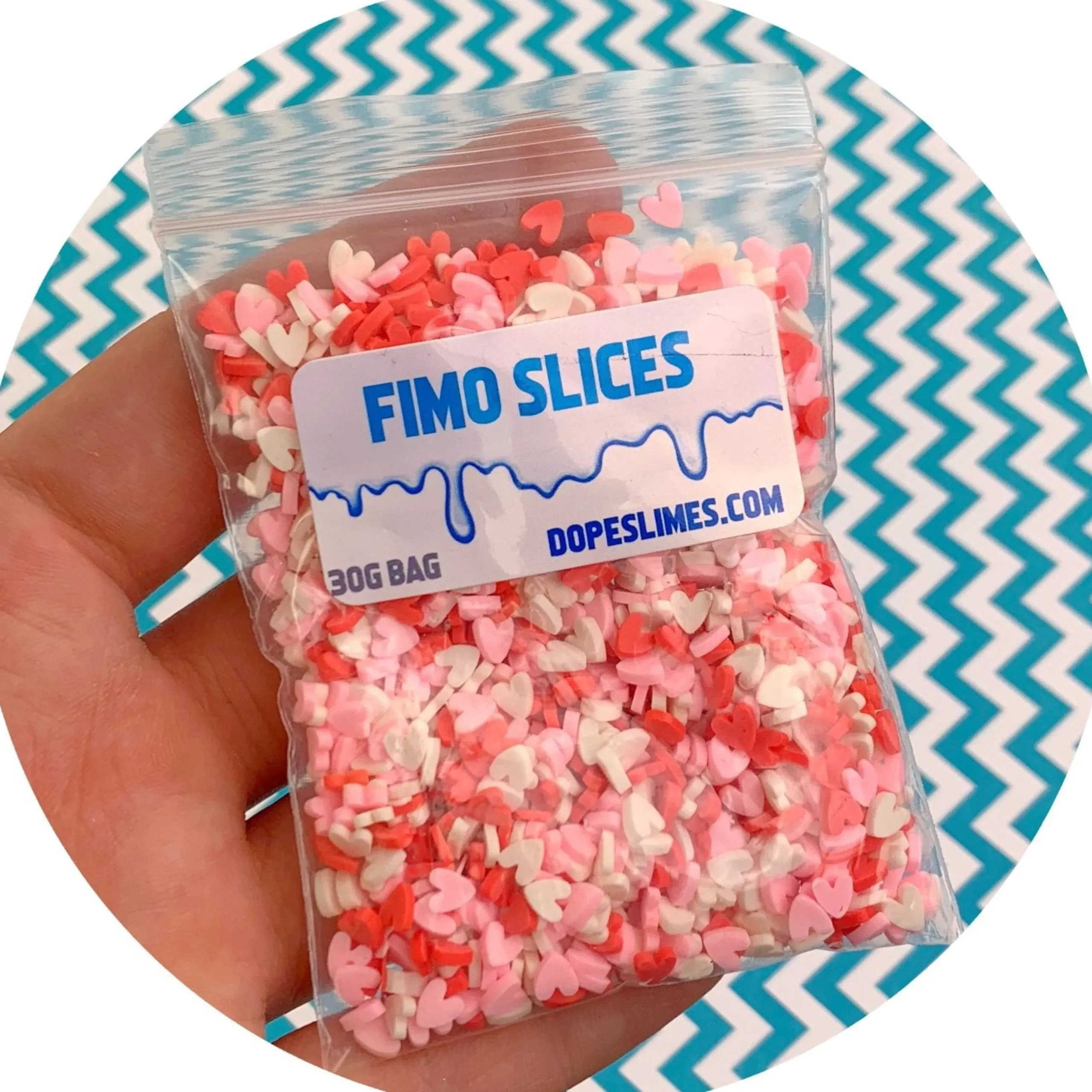 Slime Fimo Slices|Slime Sprinkles>Dope Slime Heart Sprinkles