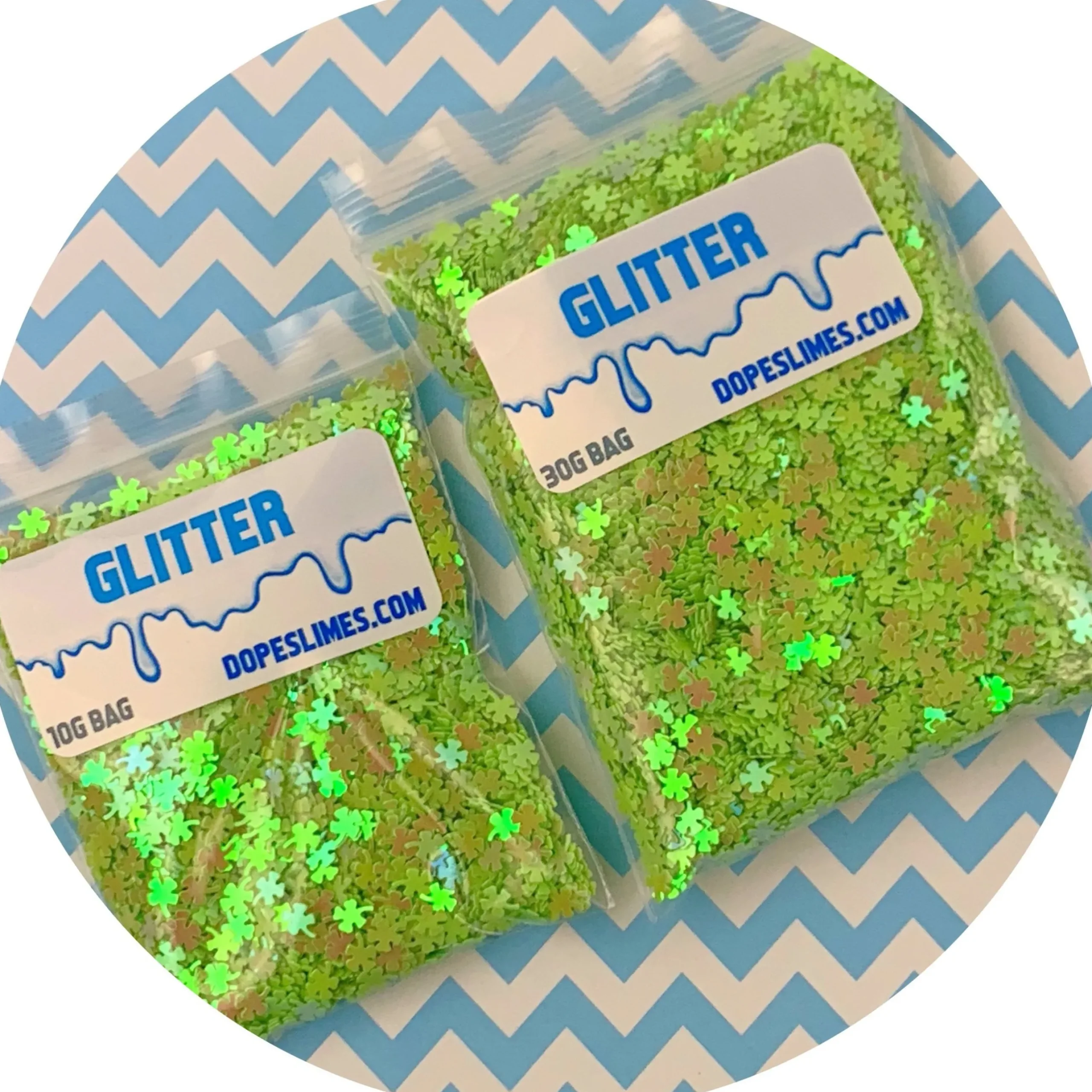 Slime Sprinkles|Slime Glitter>Dope Slime Holographic Clovers